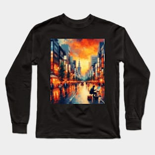 Tokyo City - Street painter Long Sleeve T-Shirt